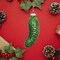 4E's Novelty Blown Glass Pickle Ornament for Christmas Tree 4” – Traditional German Christmas Pickle Game Ornament, Metallic Green Glass Christmas Decoration, Funny Holiday Gift or White Elephant